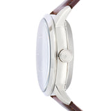  Shop Authentic Fossil Townsman Automatic Blue Dial Brown Leather Strap Watch for Men - ME3110 - Luxxuri