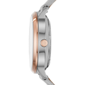 Fossil Vintage Muse Automatic Skeleton White Dial Grey Leather Strap Watch for Women - ME3131
