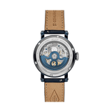  Shop Authentic Fossil Boyfriend Skeleton Blue Dial Blue Leather Strap Watch for Women - ME3136 - Luxxuri