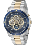  Shop Authentic Fossil Grant Sport Automatic Skeleton Blue Dial Two Tone Steel Strap Watch for Men - ME3141 - Luxxuri