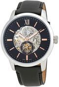  Shop Authentic Fossil Townsman Skeleton Black Dial Black Leather Strap Watch for Men - ME3153 - Luxxuri