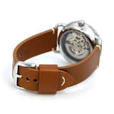  Shop Authentic Fossil Commuter Automatic Skeleton Blue Dial Brown Leather Strap Watch for Men - ME3159 - Luxxuri