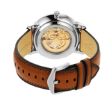  Shop Authentic Fossil Neutra Automatic Luggage Skeleton Blue Dial Brown Leather Strap Watch for Men - ME3160 - Luxxuri