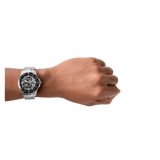  Shop Authentic Fossil FB-01 Automatic Skeleton Black Dial Silver Steel Strap Watch for Men - ME3190 - Luxxuri