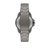  Shop Authentic Fossil Bronson Automatic Skeleton Black Dial Grey Steel Strap Watch for Men - ME3218 - Luxxuri