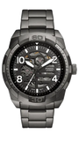  Shop Authentic Fossil Bronson Automatic Skeleton Black Dial Grey Steel Strap Watch for Men - ME3255 - Luxxuri