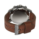  Shop Authentic Fossil Nate Chronograph Grey Dial Brown Leather Strap Watch for Men - JR1424 - Luxxuri
