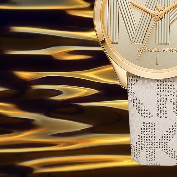  Shop Authentic Michael Kors Jaycie Quartz Gold Dial White Leather Strap Watch for Women - MK2861 - Luxxuri