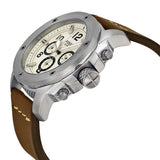  Shop Authentic Fossil Modern Machine White Dial Brown Leather Strap Watch for Men - FS4929 - Luxxuri