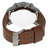  Shop Authentic Fossil Nate Chronograph Grey Dial Brown Leather Strap Watch for Men - JR1424 - Luxxuri