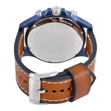  Shop Authentic Fossil Nate Chronograph Navy Blue Dial Brown Leather Strap Watch for Men - JR1504 - Luxxuri