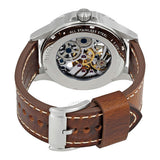  Shop Authentic Fossil Forrester Automatic Skeleton Grey Dial Brown Leather Strap Watch for Men - ME3178 - Luxxuri