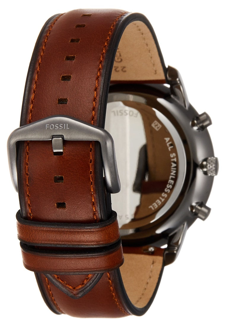  Shop Authentic Fossil Neutra Chronograph Grey Dial Brown Leather Strap Watch for Men - FS5512 - Luxxuri