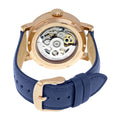 Fossil Original Boyfriend Skeleton White Dial Blue Leather Strap Watch for Women - ME3086