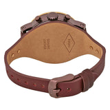  Shop Authentic Fossil Original Boyfriend Sport Chronograph Maroon Dial Maroon Leather Strap Watch for Women - ES4114 - Luxxuri