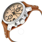 Shop Authentic Fossil Original Boyfriend Sport Chronograph Beige Dial Brown Leather Strap Watch for Women - ES4046 - Luxxuri
