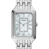  Shop Authentic Fossil Raquel Three Hand Date Mother of Pearl Dial Silver Steel Strap Watch for Women - ES5306 - Luxxuri