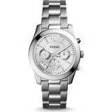  Shop Authentic Fossil Boyfriend Multifunction Silver Dial Silver Steel Strap Watch for Women - ES3883 - Luxxuri