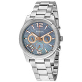  Shop Authentic Fossil Perfect Boyfriend Mother of Pearl Blue Dial Silver Steel Strap Watch for Women - ES3880 - Luxxuri