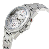  Shop Authentic Fossil Boyfriend Chronograph Silver Dial Silver Steel Strap Watch for Women - ES2198 - Luxxuri