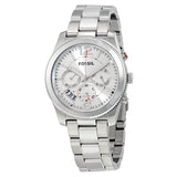  Shop Authentic Fossil Boyfriend Multifunction Silver Dial Silver Steel Strap Watch for Women - ES3883 - Luxxuri