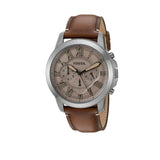  Shop Authentic Fossil Grant Chronograph Brown Dial Brown Leather Strap Watch for Men - FS5214 - Luxxuri