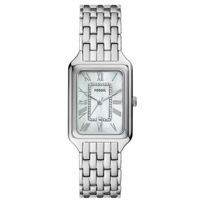  Shop Authentic Fossil Raquel Three Hand Date Mother of Pearl Dial Silver Steel Strap Watch for Women - ES5306 - Luxxuri