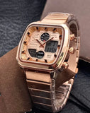  Shop Authentic Fossil Retro Analog-Digital Gold Dial Gold Steel Strap Watch for Men - FS5889 - Luxxuri