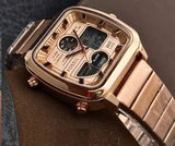  Shop Authentic Fossil Retro Analog-Digital Gold Dial Gold Steel Strap Watch for Men - FS5889 - Luxxuri