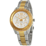  Shop Authentic Fossil Stella Sport Multifunction Silver Dial Two Tone Steel Strap Watch for Women - ES5107 - Luxxuri