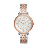  Shop Authentic Fossil Jacqueline White Dial Two Tone Steel Strap Watch for Women - ES3844 - Luxxuri