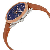  Shop Authentic Fossil Tailor Date-Day Quartz Blue Dial Brown Leather Strap Watch for Women - ES4257 - Luxxuri