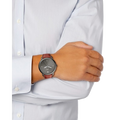 Fossil The Minimalist 3H Grey Dial Brown Leather Strap Watch for Men - FS5479
