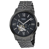  Shop Authentic Fossil Townsman Multi Function Mechanical Black Dial Black Steel Strap Watch for Men - ME3062 - Luxxuri