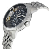  Shop Authentic Fossil Townsman Multifunction Black Dial Silver Steel Strap Watch for Men - ME1135 - Luxxuri