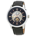  Shop Authentic Fossil Townsman Skeleton Black Dial Black Leather Strap Watch for Men - ME3153 - Luxxuri