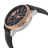  Shop Authentic Fossil Twist Multi-Function Chronograph Black Dial Black Leather Strap Watch for Men - ME1099 - Luxxuri