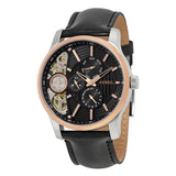  Shop Authentic Fossil Twist Multi-Function Chronograph Black Dial Black Leather Strap Watch for Men - ME1099 - Luxxuri