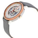  Shop Authentic Fossil Vintage Muse Automatic Skeleton White Dial Grey Leather Strap Watch for Women - ME3131 - Luxxuri