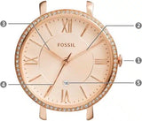  Shop Authentic Fossil Jacqueline Rose Gold Dial Rose Gold Steel Strap Watch for Women - ES3632 - Luxxuri