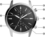  Shop Authentic Fossil Townsman Multifunction Black Dial Black Leather Strap Watch for Men - FS5396 - Luxxuri