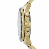  Shop Authentic Fossil FB-03 Chronograph Black Dial Gold Steel Strap Watch for Men - FS5727 - Luxxuri