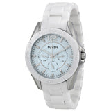 Shop Authentic Fossil Ceramic White Dial White Ceramic Strap Watch for Women - CE1002 - Luxxuri
