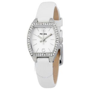  Shop Authentic Fossil Molly White Dial White Leather Strap Watch for Women - ES3288 - Luxxuri