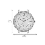  Shop Authentic Fossil Jacqueline White Dial Silver Steel Strap Watch for Women - ES3545 - Luxxuri