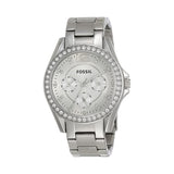  Shop Authentic Fossil Riley Multifunction Silver Dial Silver Steel Strap Watch for Women - ES3202 - Luxxuri