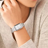  Shop Authentic Fossil Raquel Three Hand Date Mother of Pearl Dial Silver Steel Strap Watch for Women - ES5306 - Luxxuri