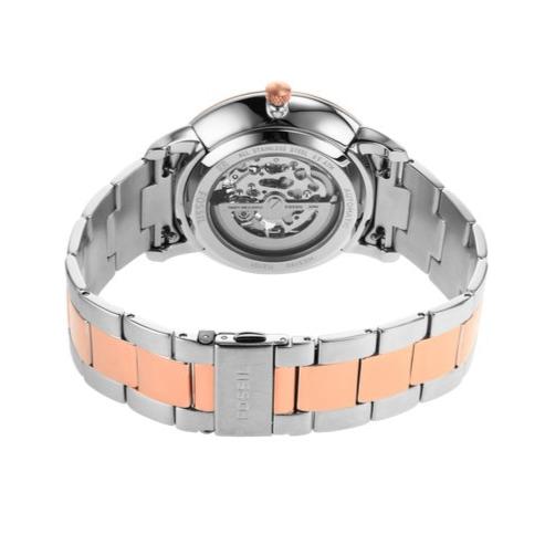  Shop Authentic Fossil Neutra Automatic Skeleton White Dial Two Tone Steel Strap Watch for Men - ME3196 - Luxxuri