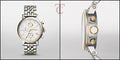 Fossil Original Boyfriend Analog White Dial Two Tone Steel Strap Watch for Women - ES3746