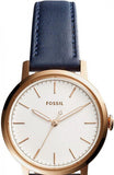  Shop Authentic Fossil The Minimalist Slim White Dial Blue Leather Strap Watch for Men - FS5371 - Luxxuri